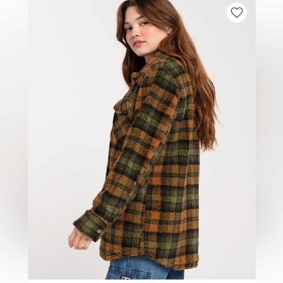 Volcom oversized Sherpa jacket size XS - Picture 5 of 7